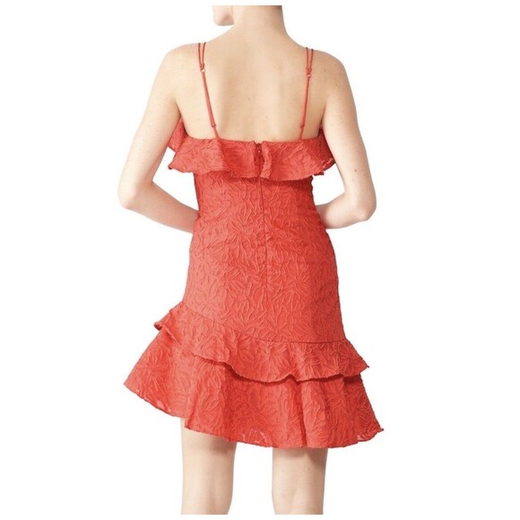 C/MEO Collective Dress Women Large Mini Red Strappy Ruffle More to Give - Picture 2 of 9